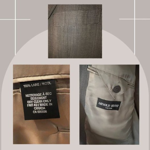 #8 - ARNOLD BRANT SUIT (JACKET AND PANTS) - SIZE 46 - Picture 2 of 4